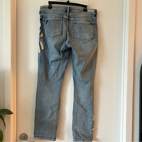 Pilcro and the Letterpress Embroidered Jeans Size 30 Tall - Picture 3 of 5